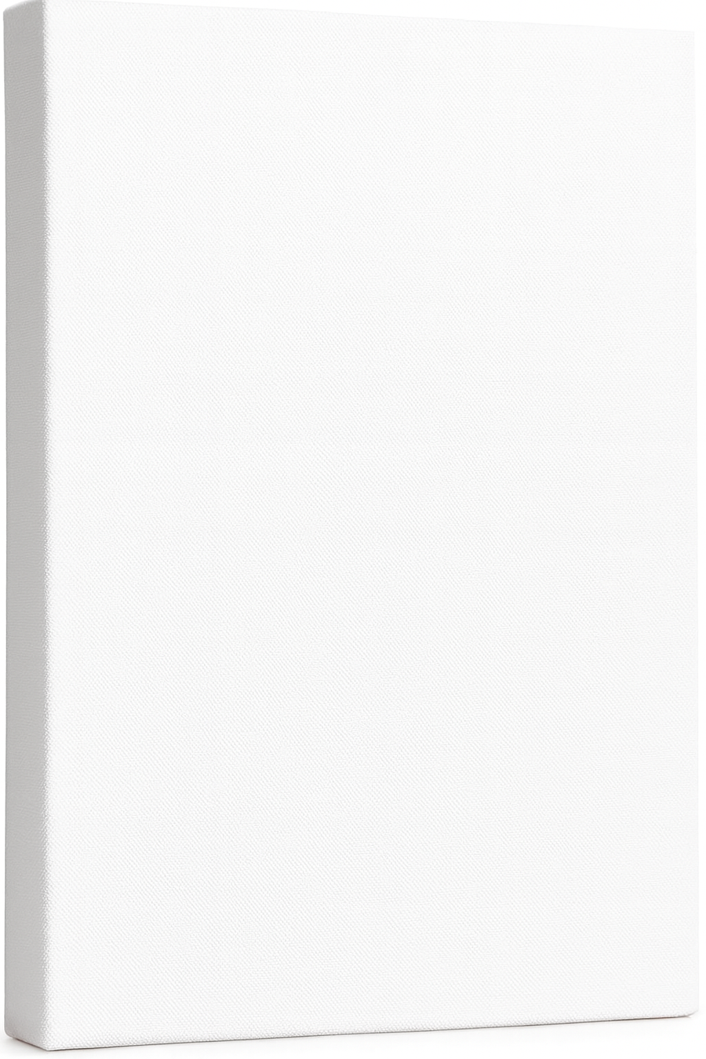 Handmade 40x50 cm white cotton canvas on a sturdy wooden frame