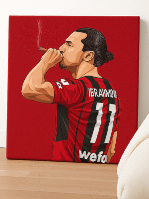 Ibrahimović Illustration – Handmade Canvas