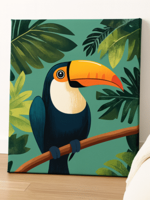 Tropical Toucan – Handmade Canvas