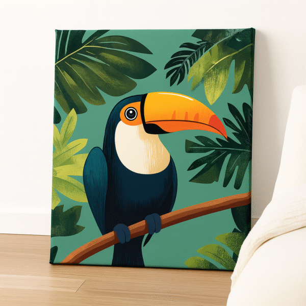 Tropical Toucan – Handmade Canvas