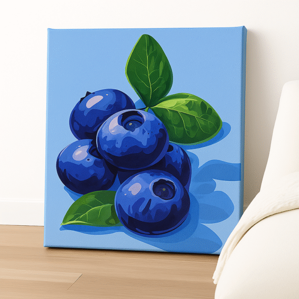 ChatGPTImageSep27_2025_06_58_10AM.png Fresh Blueberries – Handmade Canvas