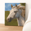 White Horse – Handmade Canvas
