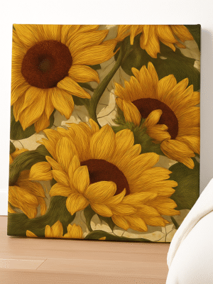 Golden Sunflowers – Handmade Canvas