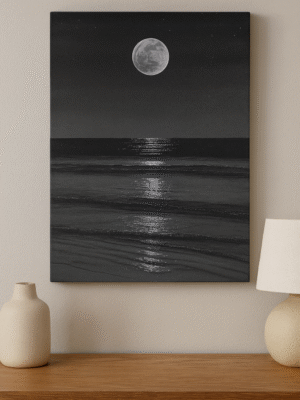 Moonlight Reflection – Handmade Canvas