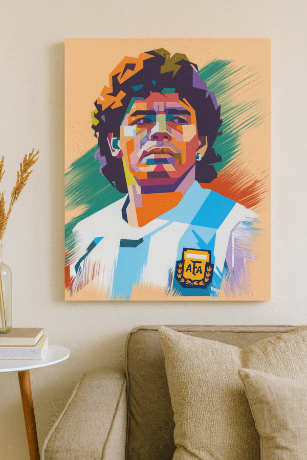 Diego Maradona – Handmade Canvas