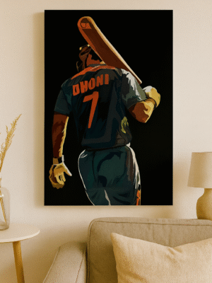 Dhoni – Handmade Canvas