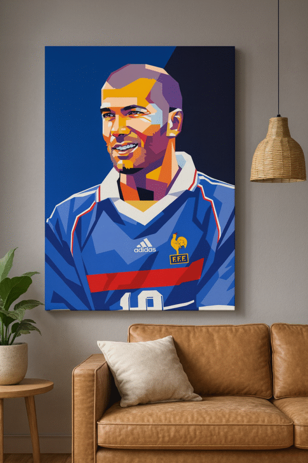 Zinedine Zidane – Handmade Canvas