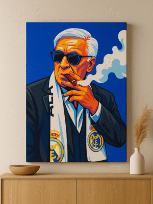 Carlo Ancelotti – Handmade Canvas