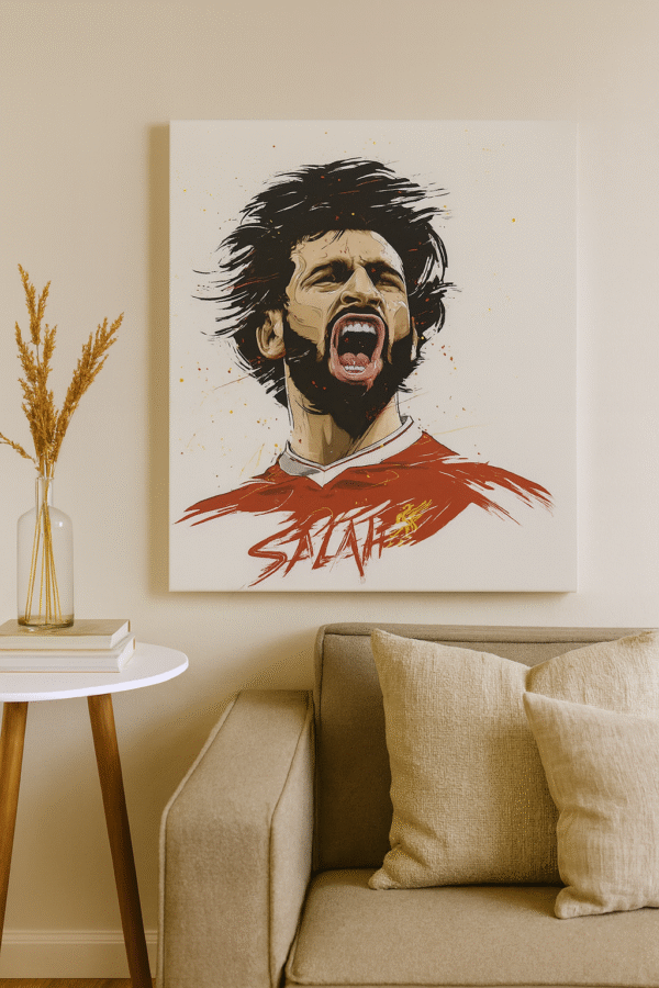 Mohamed Salah – Handmade Canvas