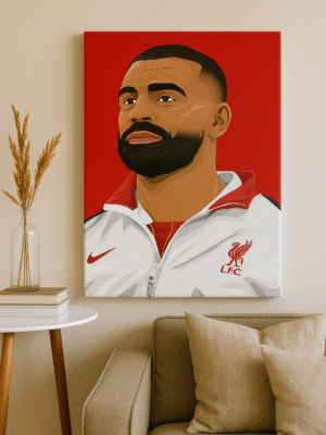 Mohamed Salah – Handmade Canvas
