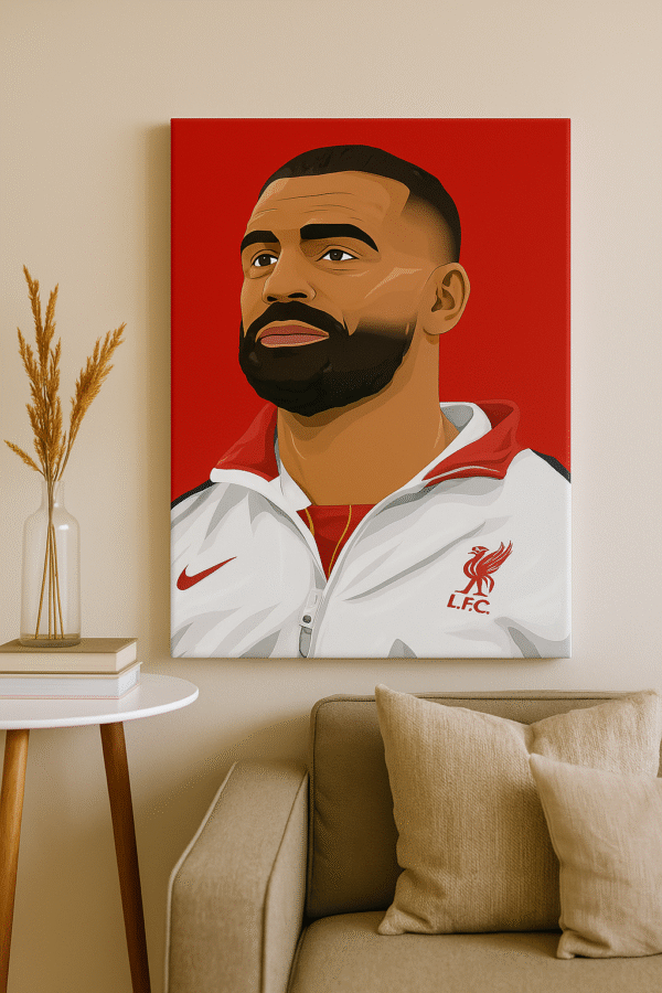 Mohamed Salah – Handmade Canvas