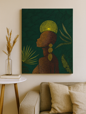 African Silhouette – Handmade Canvas
