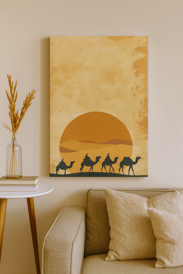 Desert Caravan – Handmade Canvas