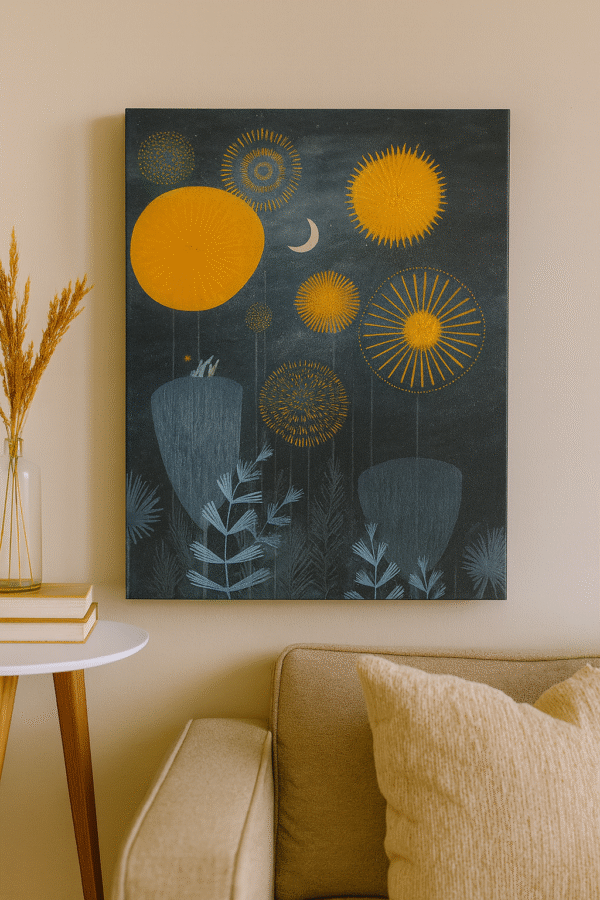Dreamy Night Sky – Handmade Canvas
