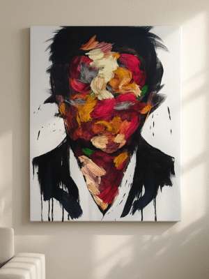 Abstract Portrait – Handmade Canvas