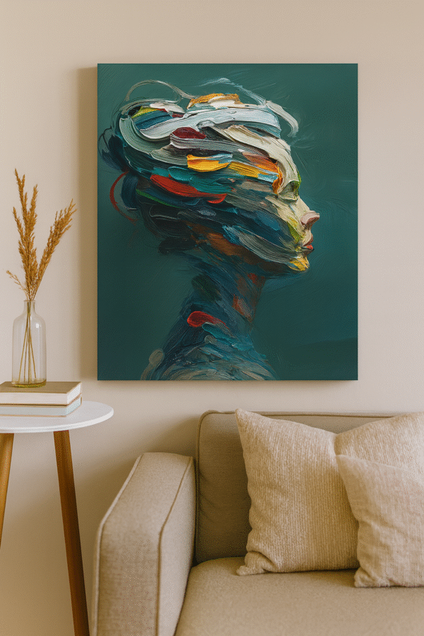 Abstract Woman – Handmade Canvas
