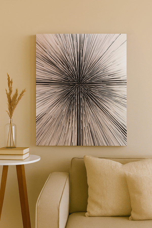 Radiant Burst – Handmade Canvas