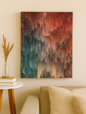 Cascading Depths – Handmade Canvas