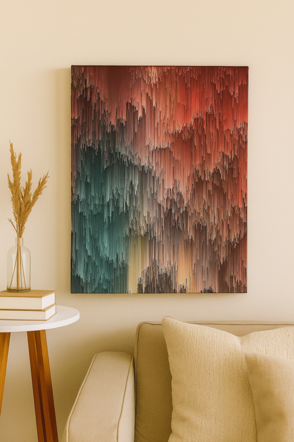 Cascading Depths – Handmade Canvas