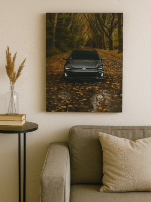 Volkswagen Golf GTI Autumn Drive – Handmade Canvas