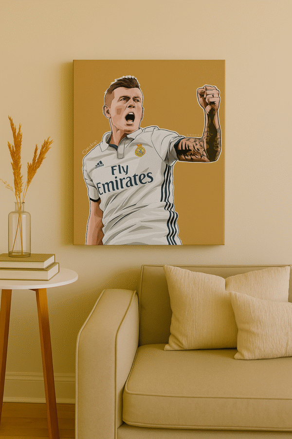 Toni Kroos – Celebration Spirit – Handmade Canvas