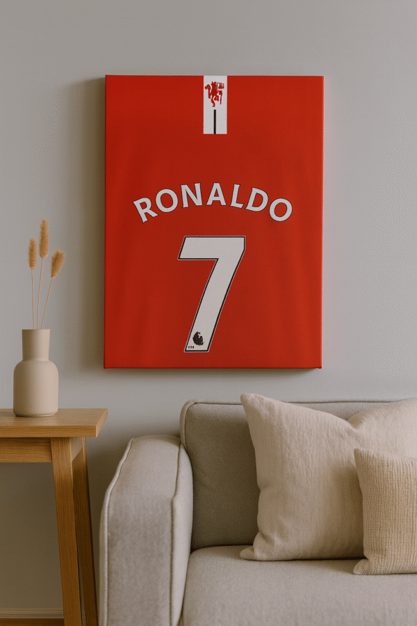 Cristiano Ronaldo – The Iconic Number 7 – Handmade Canvas