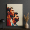 Ronaldo & Messi – Handmade Canvas