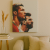 Ronaldo & Messi – Handmade Canvas