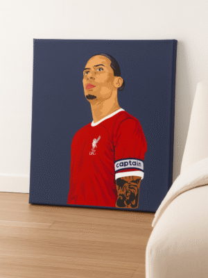 Virgil van Dijk Captain’s Pride – Handmade Canvas