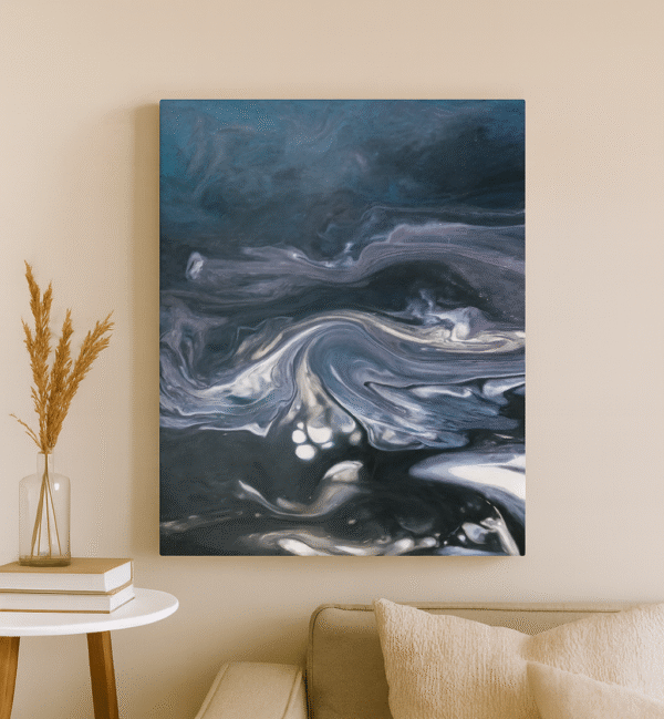 Abstract Fluidity – Handmade Canvas