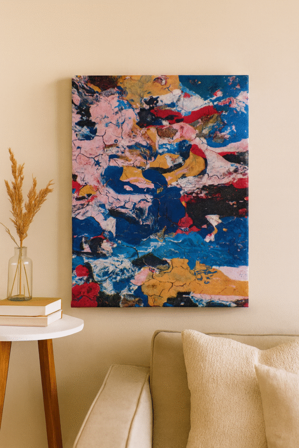 Cracked Harmony – Handmade Canvas