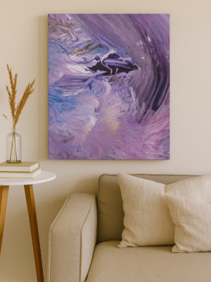 Lavender Drift – Handmade Canvas