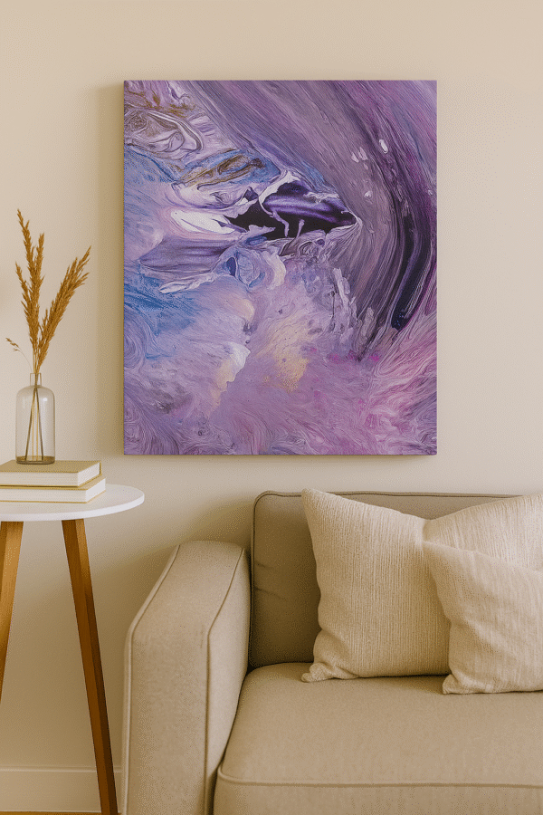 Lavender Drift – Handmade Canvas