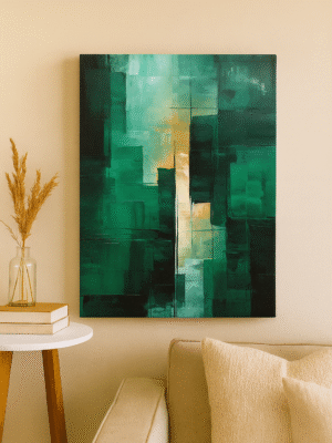 Emerald Depths – Handmade Canvas