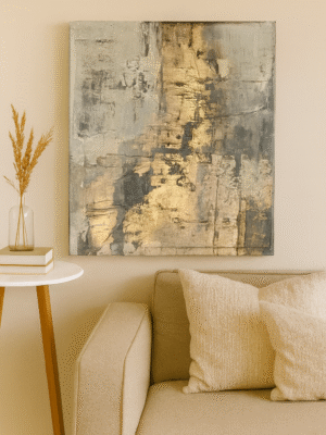 Gilded Echo – Handmade Canvas