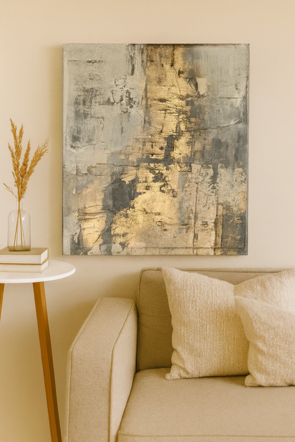 Gilded Echo – Handmade Canvas