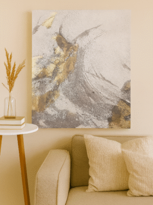 Whispered Gold – Handmade Canvas