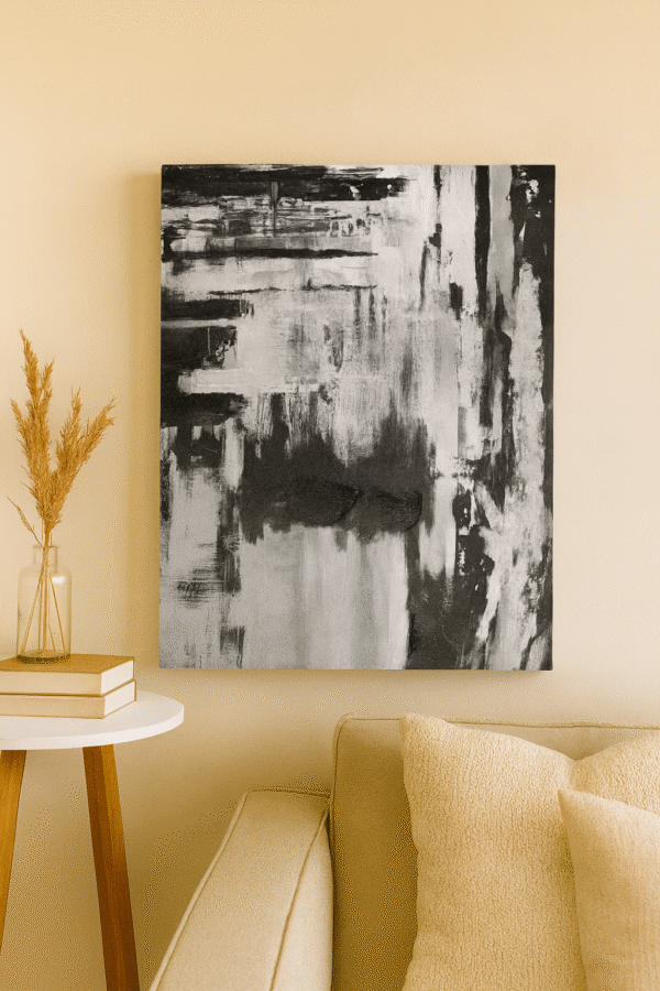 Shadow Lines – Handmade Canvas