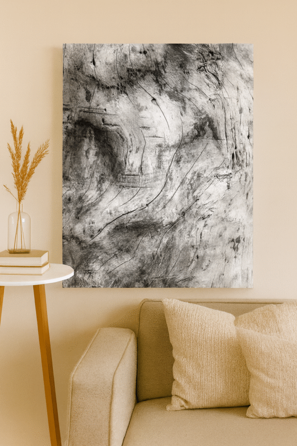 Earthen Lines – Handmade Canvas